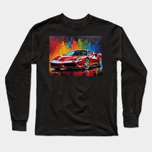 Red Ferrari Long Sleeve T-Shirt